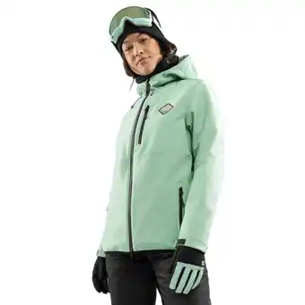 Decathlon Dames Wintersport snowboardjas W2-W Emerald Groen aanbieding