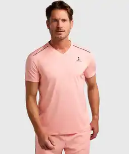 Decathlon Performance Tennis/Padel T-shirt Heren Peach aanbieding