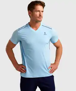 Decathlon Performance Tennis/Padel T-shirt Heren Cooling Blue aanbieding