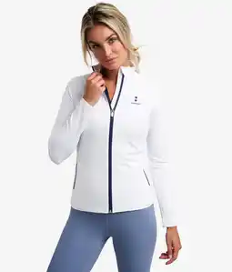 Decathlon Performance Lonsleeve met Rits Tennis/Padel Dames Wit aanbieding