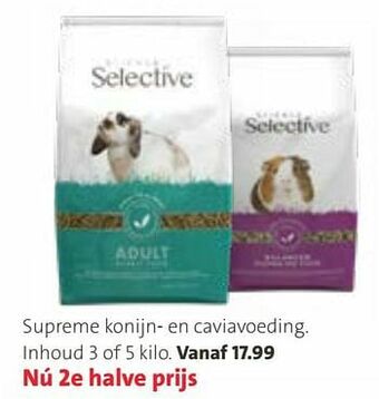 Supreme konijn- en caviavoeding