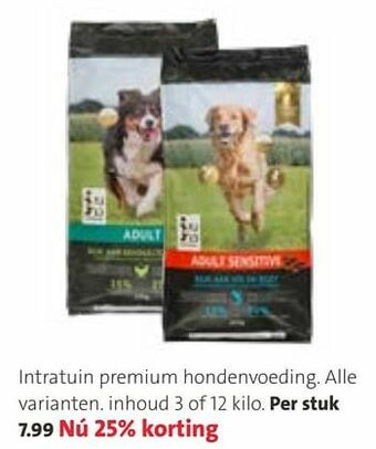 Intratuin Intratuin premium hondenvoeding aanbieding