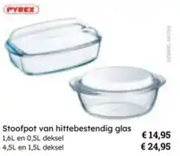 Multi bazar Stoofpot van hittebestendig glas aanbieding