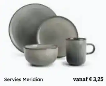 Multi bazar Servies Meridian aanbieding