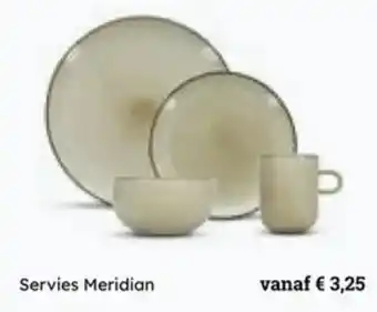 Multi bazar Servies Meridian aanbieding