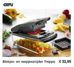 Multi bazar Blokjes en reepjessnijder Treppo aanbieding