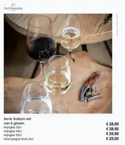 Multi bazar Serie Sublym set van 6 glazen aanbieding