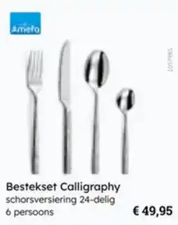 Multi bazar Bestekset Calligraphy aanbieding