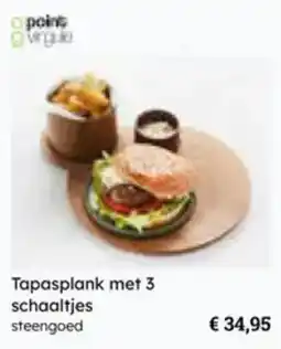 Multi bazar Tapasplank met 3 schaaltjes aanbieding