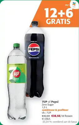 Comarkt 7UP of Pepsi Zero Sugar aanbieding