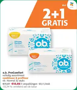 Comarkt o.b. ProComfort volledig assortiment aanbieding