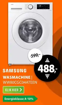 Expert Samsung Wasmachine WW80CGC04ATEEN aanbieding