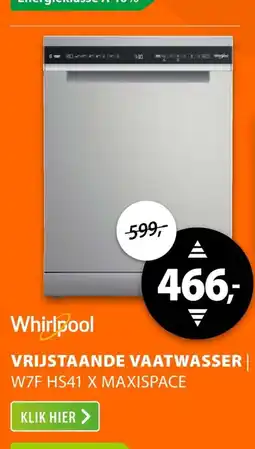 Expert Whirlpool Vrijstaande Vaatwasser aanbieding