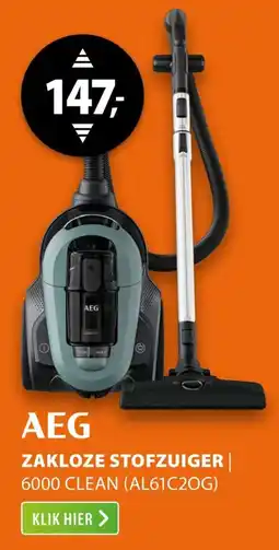 Expert AEG Zakloze stofzuiger aanbieding