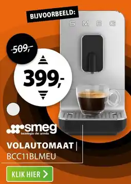 Expert smeg Volautomaat BCC11BLMEU aanbieding