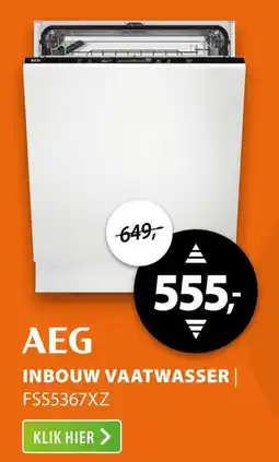 Expert AEG Inbouw Vaatwasser FSS5367XZ aanbieding
