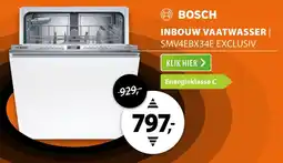 Expert Bosch Inbouw Vaatwasser SMV4EBX34E Exclusiv aanbieding