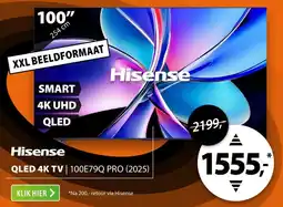 Expert Hisense QLED 4K TV 100E79Q PRO (2025) aanbieding