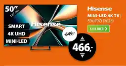 Expert Hisense Mini LED 4K TV 50U79Q (2025) aanbieding