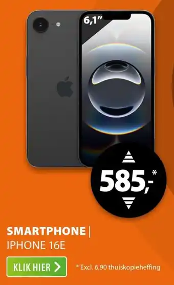 Expert Smartphone iPhone 16E aanbieding