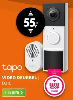 Expert Tapo Video Deurbel D210 aanbieding