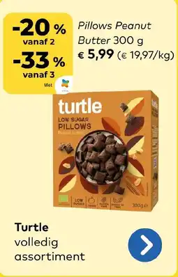 Bio Planet Turtle Pillows Peanut Butter aanbieding