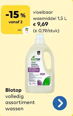 Bio Planet Biotop volledig assortiment wassen aanbieding