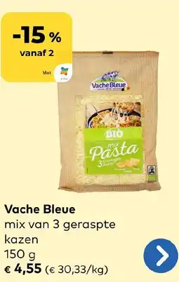 Bio Planet Vache Bleue mix van 3 geraspte kazen aanbieding