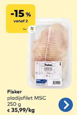 Bio Planet Fisker pladijsfilet MSC aanbieding