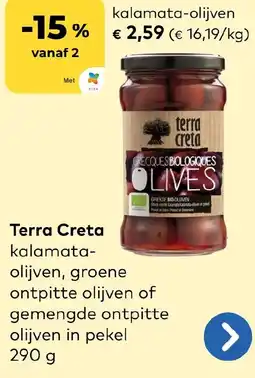 Bio Planet Terra Creta kalamata olijven aanbieding