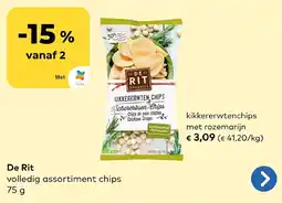 Bio Planet De Rit kikkererwtenchips met rozemarijn aanbieding