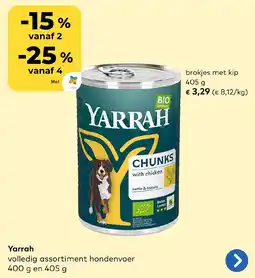 Bio Planet Yarrah brokjes met kip aanbieding