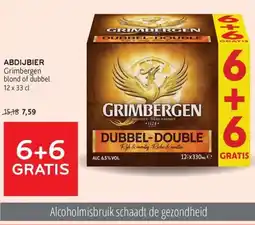 Alvo Grimbergen abdijbier blond of dubbel aanbieding