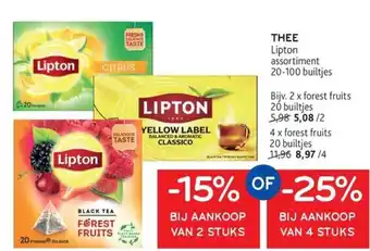 Alvo Lipton thee aanbieding