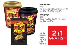 Alvo Aïki yakimeshi of yakisoba aanbieding