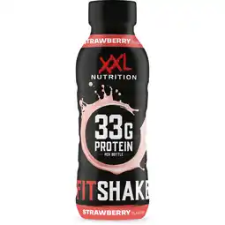 Albert Heijn XXL Nutrition Fitdrink strawberry flavour aanbieding