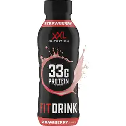 Albert Heijn XXL Nutrition Fitdrink strawberry flavour aanbieding