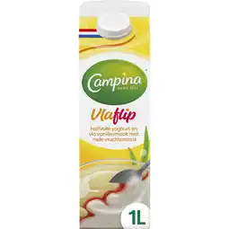 Albert Heijn Campina Vlaflip vanille aanbieding