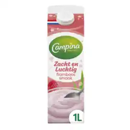 Albert Heijn Campina Zacht en luchtig framboos smaak aanbieding