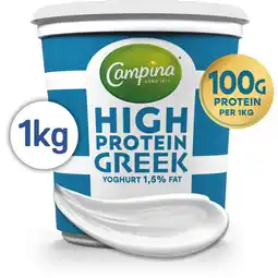 Albert Heijn Campina High protein Greek yoghurt 1,5% fat aanbieding