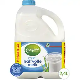 Albert Heijn Campina Halfvolle melk voordeelpak aanbieding
