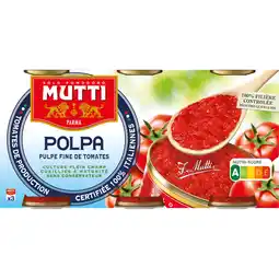 Albert Heijn Mutti Polpa fijne tomatenpulp 3-pack aanbieding