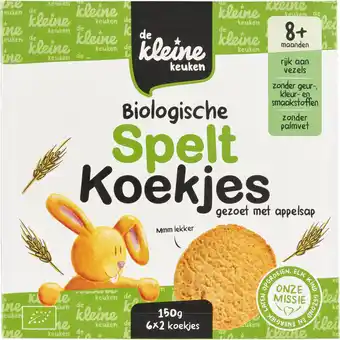 Albert Heijn De Kleine Keuken Biologische speltkoekjes 8m+ aanbieding