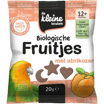 Albert Heijn De Kleine Keuken Biologische fruitjes met abrikozen 12m+ aanbieding