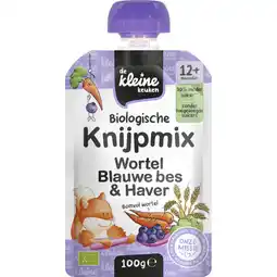 Albert Heijn De Kleine Keuken Knijpmix wortel blauwe bes & haver 12m+ aanbieding