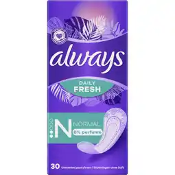 Albert Heijn Always Dailies normal inlegkruisjes aanbieding