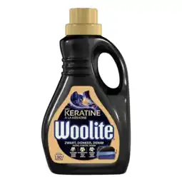 Albert Heijn Woolite Wasmiddel zwart, donker met keratine bel aanbieding