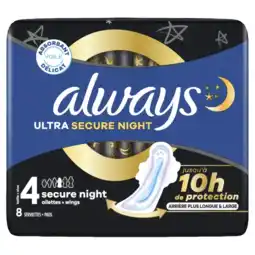 Albert Heijn Always Ultra secure night wings maandverband aanbieding