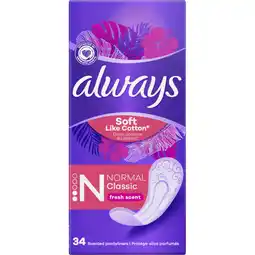 Albert Heijn Always Daily soft cotton normal inlegkruisjes aanbieding