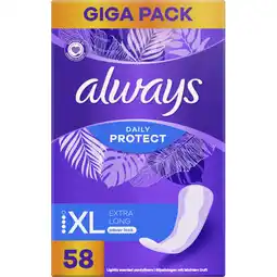 Albert Heijn Always Dailies long plus inlegkruisjes gigapack aanbieding